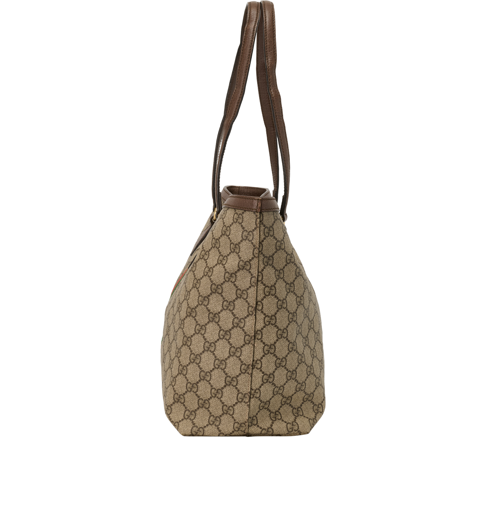 Large Ophidia Tote, &pound;750, Handbags, Beige/Brown, Canvas, Bottom view